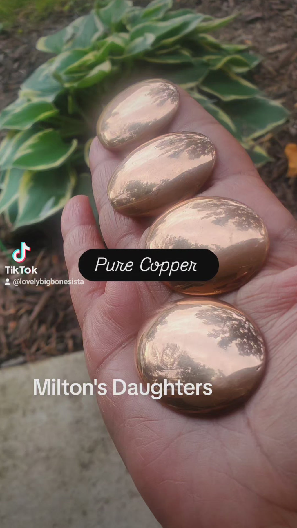 Copper worry stone