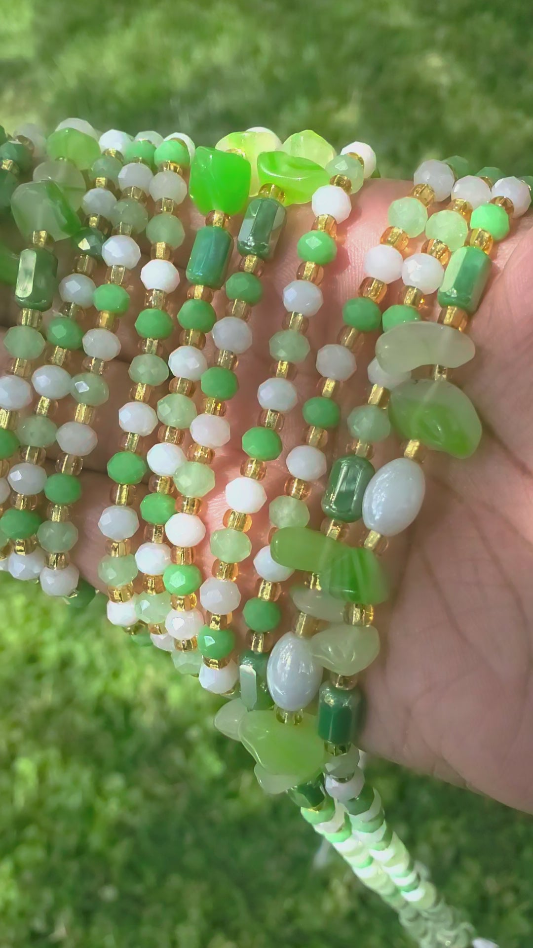 Green adventurine waistbead