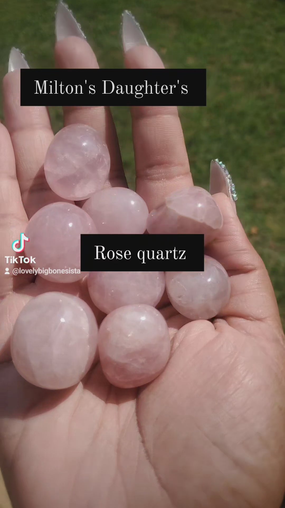 Rose quartz tumble