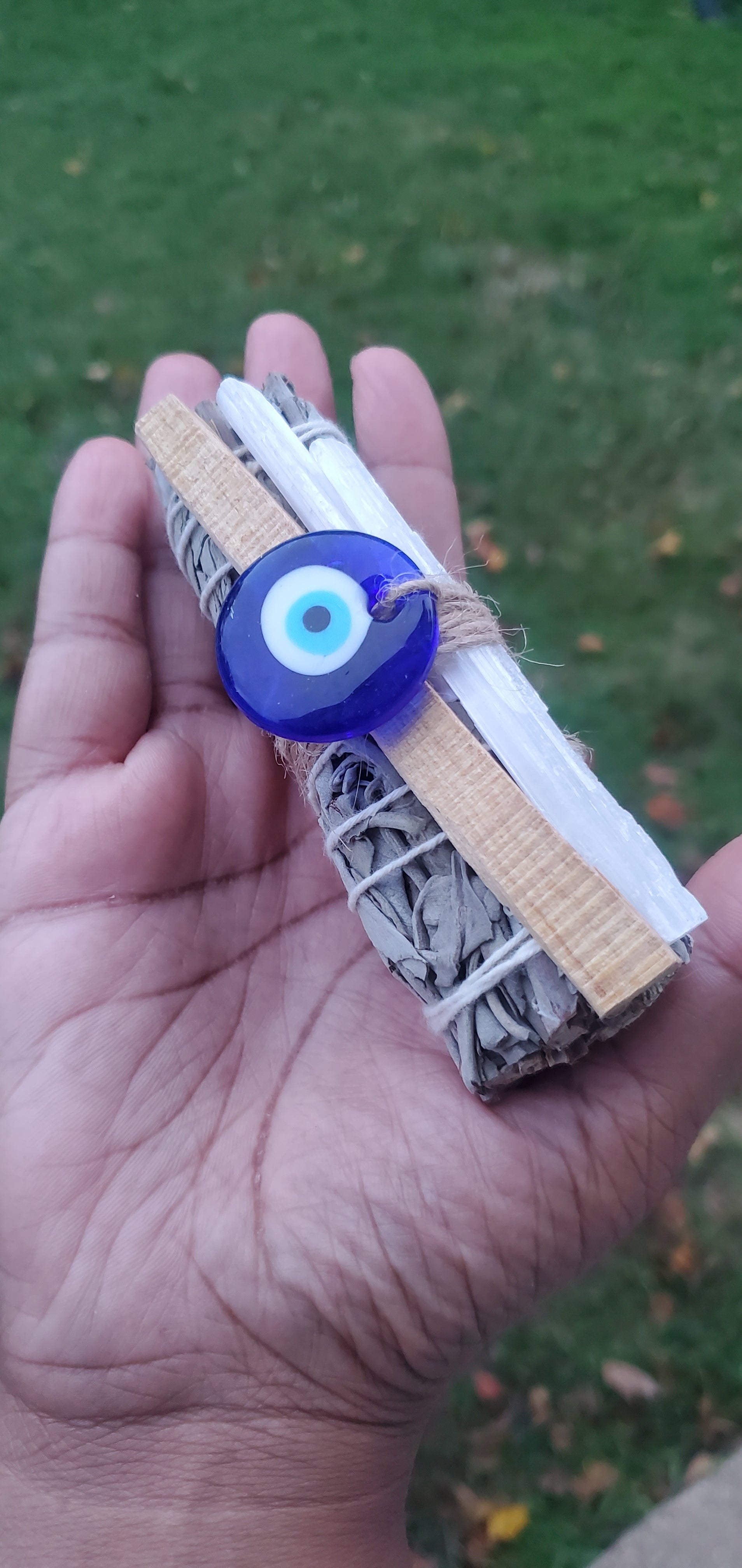 Sage Stick w/ Palo Santo & Selenite