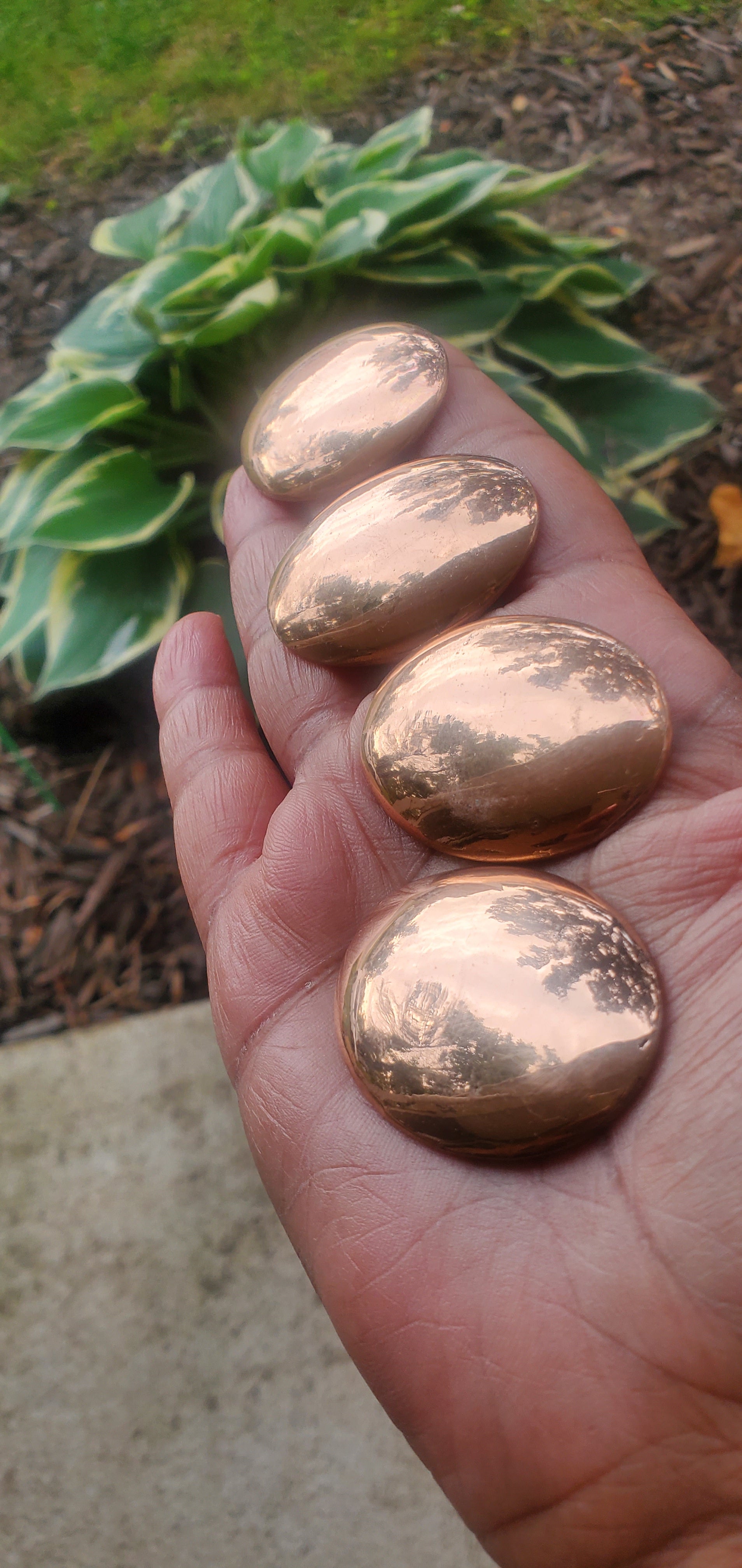 Copper worry stone