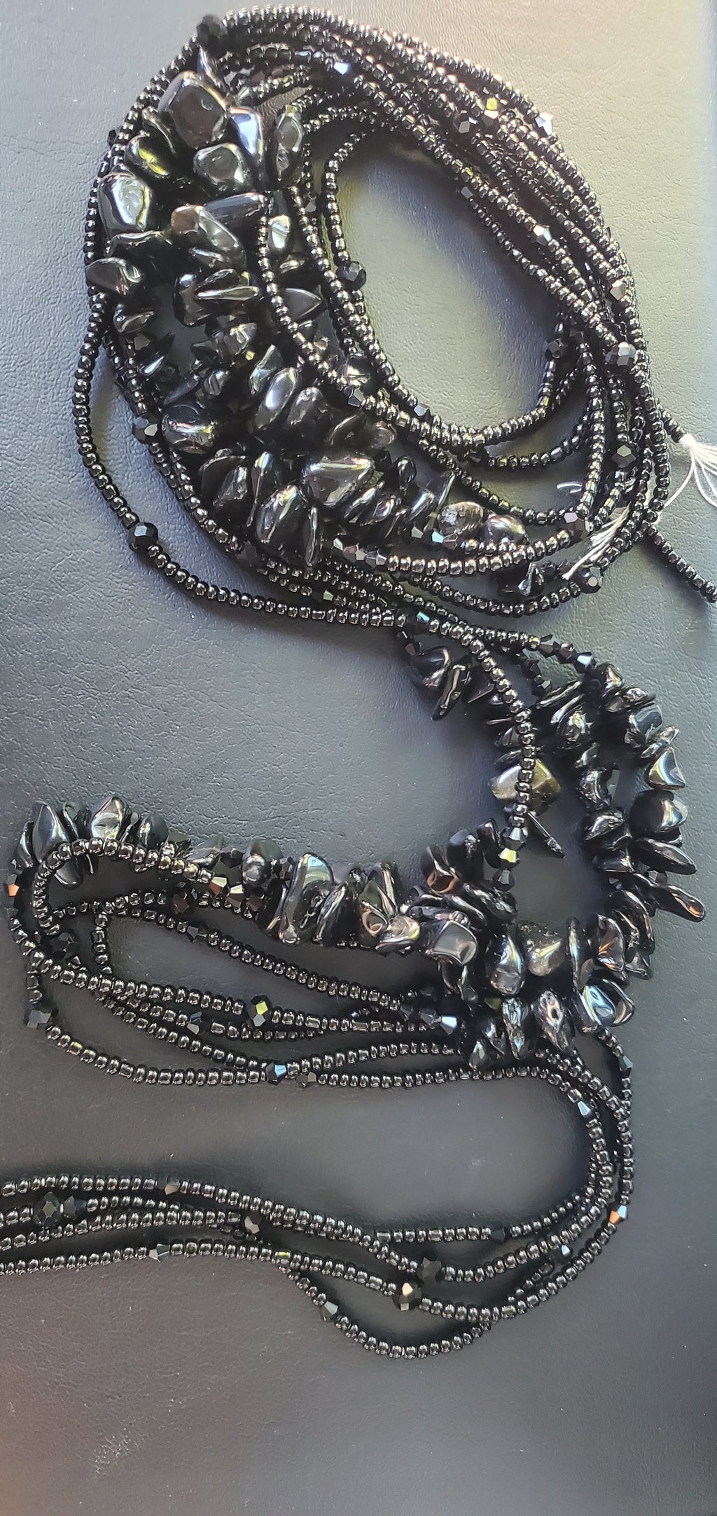 Obsidian waistbead